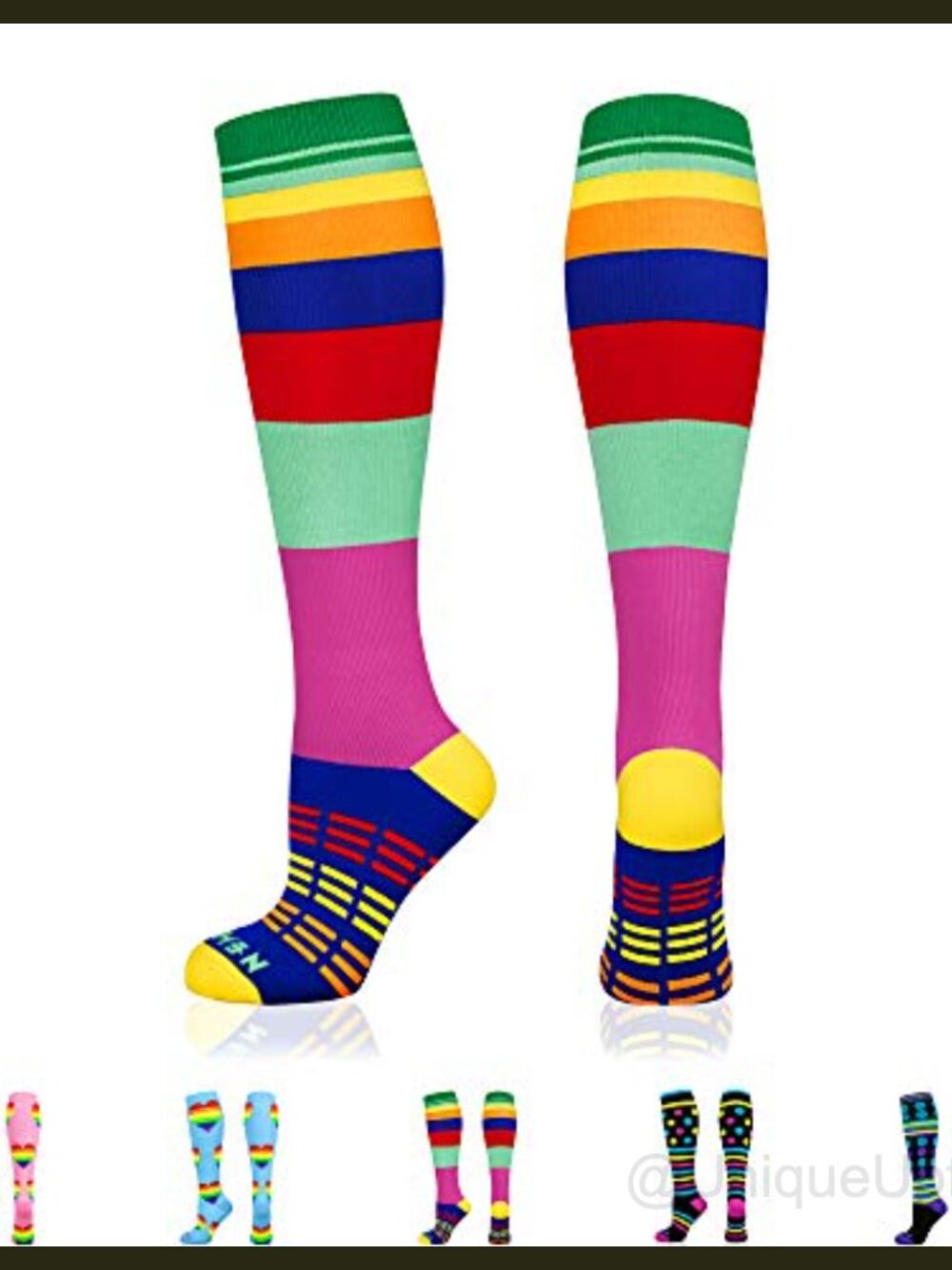 Compression Socks 20-30 mmHg Knee High Athletic Nylon Spandex